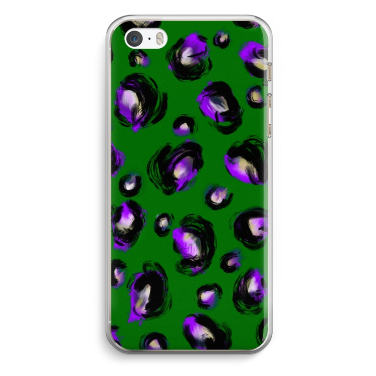 Green Cheetah: iPhone 5 / 5S / SE Transparant Hoesje