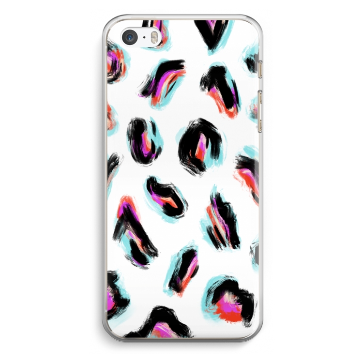 Cheetah color: iPhone 5 / 5S / SE Transparant Hoesje
