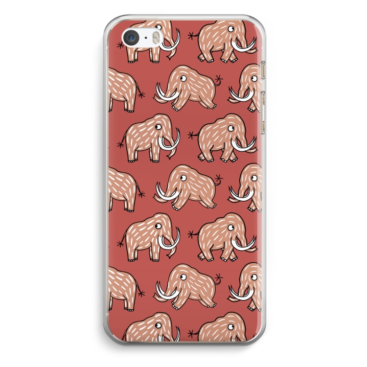 Mammoet: iPhone 5 / 5S / SE Transparant Hoesje