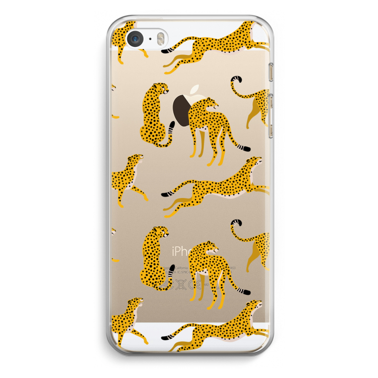 Luipaard: iPhone 5 / 5S / SE Transparant Hoesje