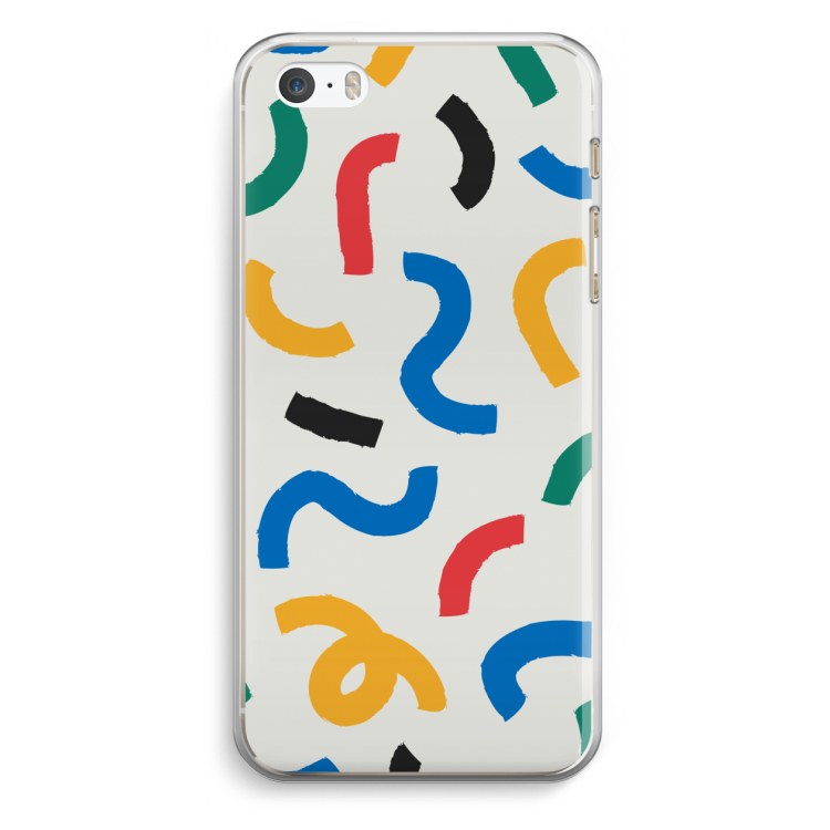 Illustratieve pop 2: iPhone 5 / 5S / SE Transparant Hoesje
