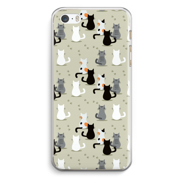 Katten: iPhone 5 / 5S / SE Transparant Hoesje
