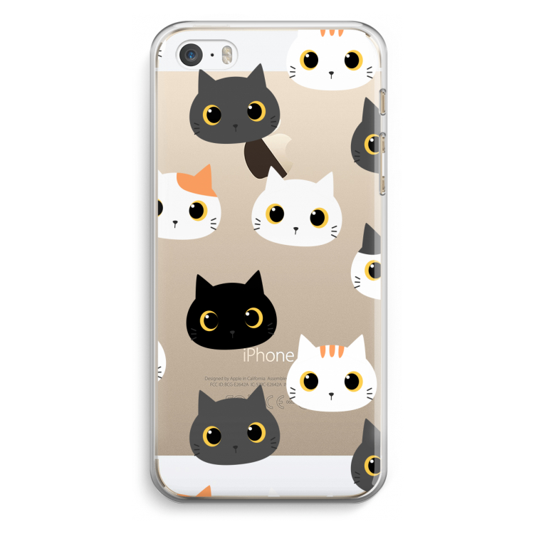 Katten: iPhone 5 / 5S / SE Transparant Hoesje