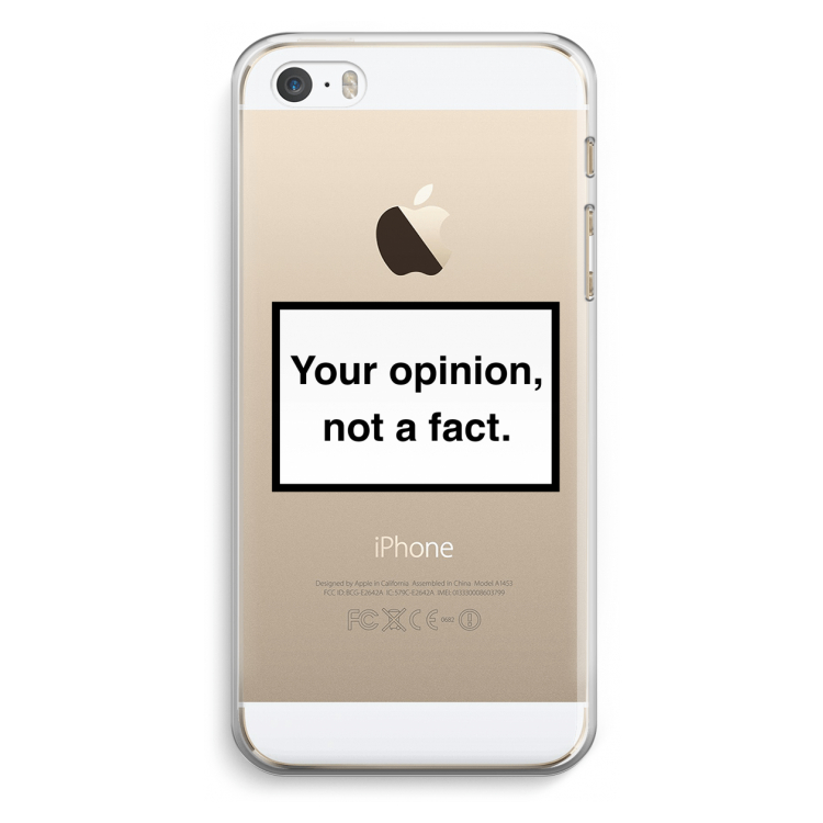 Your opinion: iPhone 5 / 5S / SE Transparant Hoesje