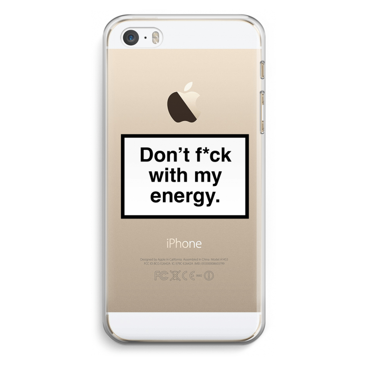 My energy: iPhone 5 / 5S / SE Transparant Hoesje