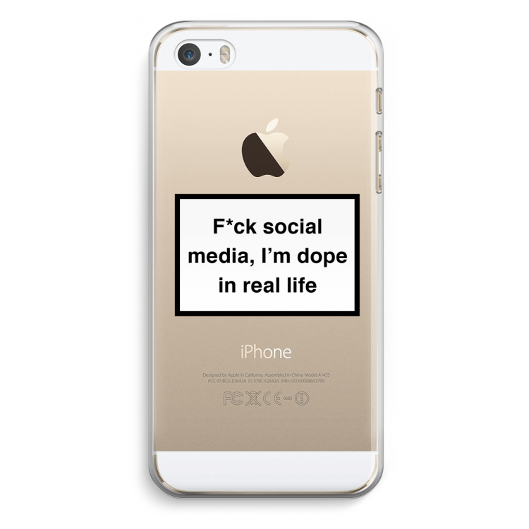 I'm dope: iPhone 5 / 5S / SE Transparant Hoesje