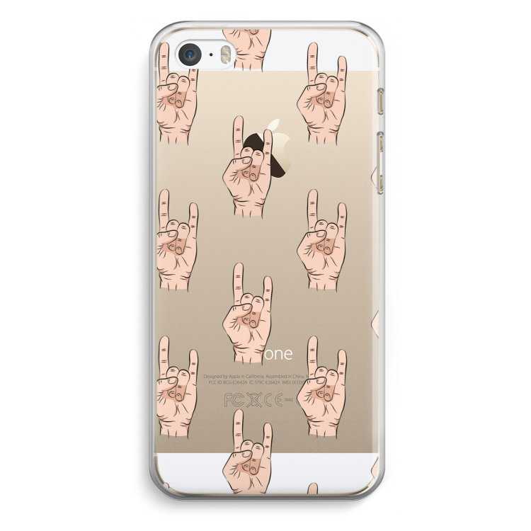 Rock: iPhone 5 / 5S / SE Transparant Hoesje
