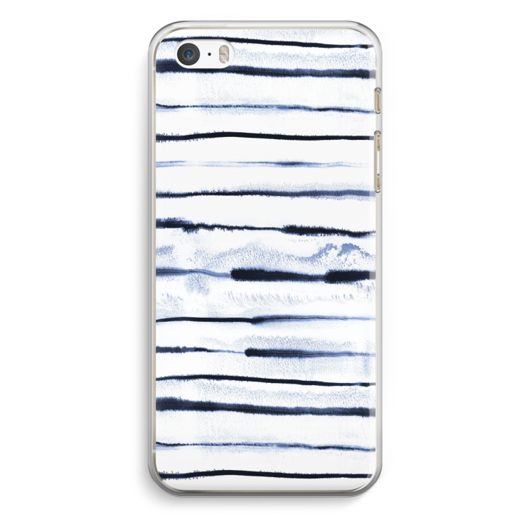 Ink Stripes: iPhone 5 / 5S / SE Transparant Hoesje