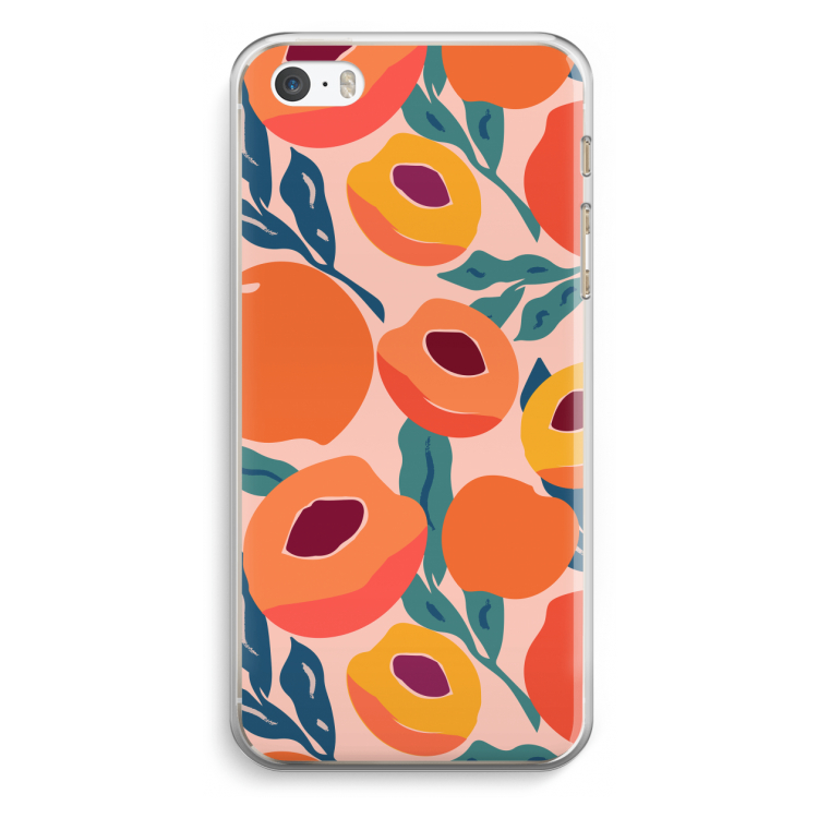 Perzik: iPhone 5 / 5S / SE Transparant Hoesje