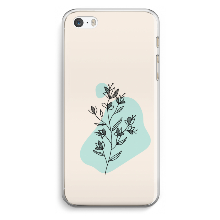 Violets are blue: iPhone 5 / 5S / SE Transparant Hoesje