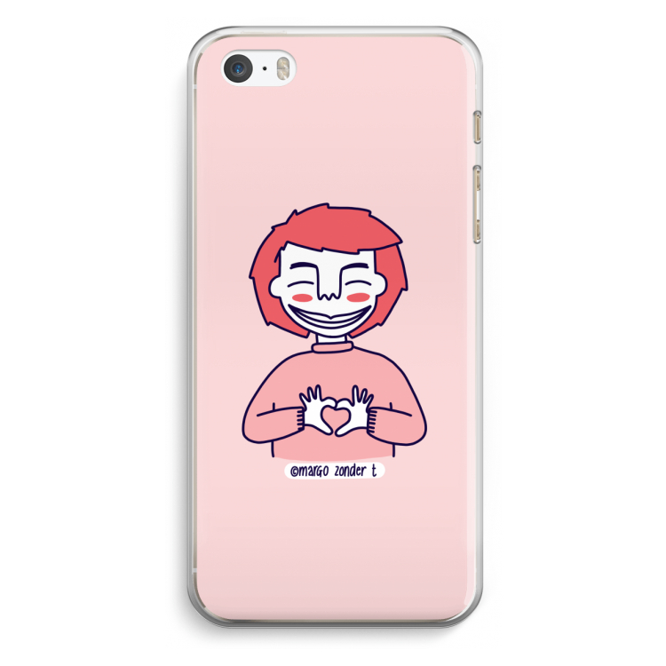 Hartje: iPhone 5 / 5S / SE Transparant Hoesje