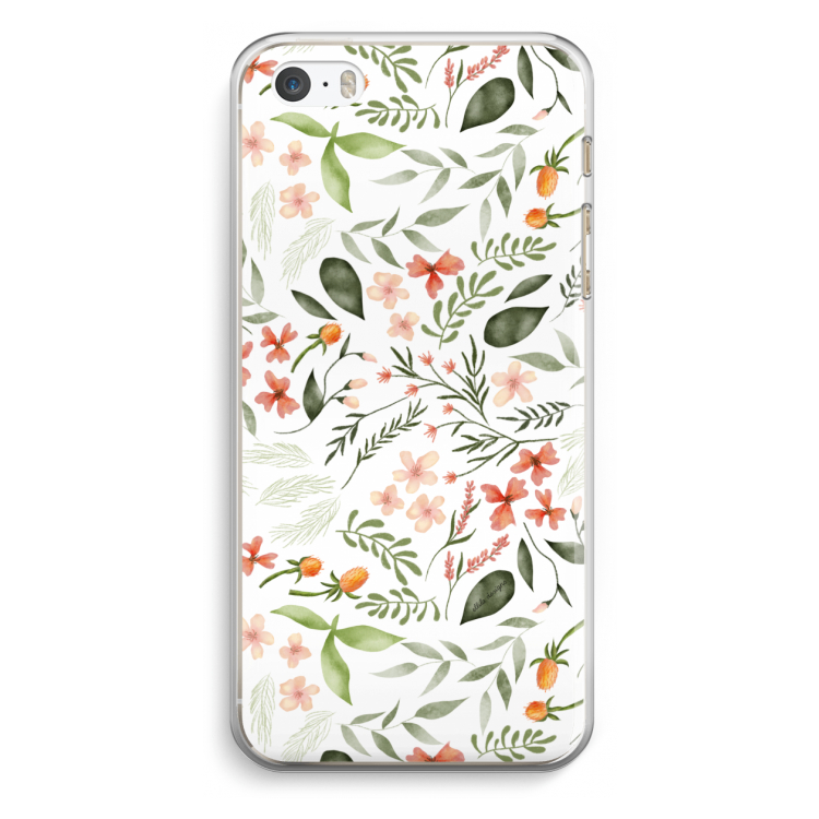 Sweet little flowers: iPhone 5 / 5S / SE Transparant Hoesje