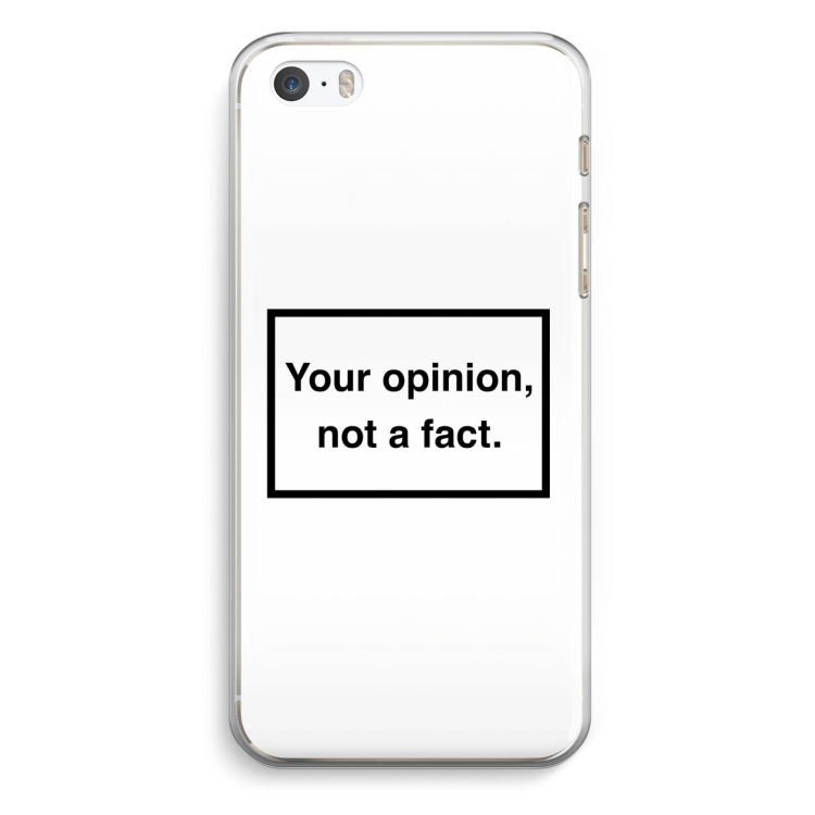Your opinion: iPhone 5 / 5S / SE Transparant Hoesje