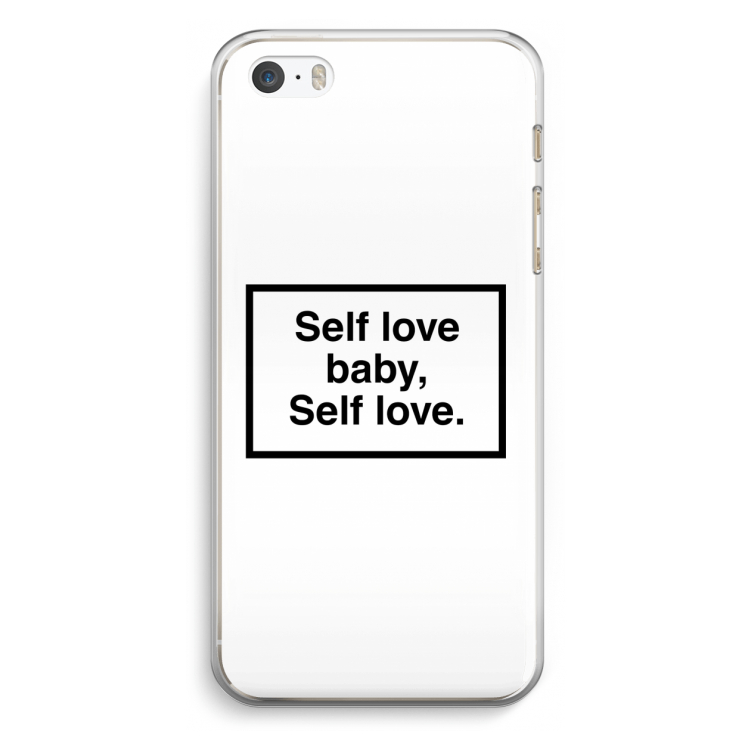 Self love: iPhone 5 / 5S / SE Transparant Hoesje