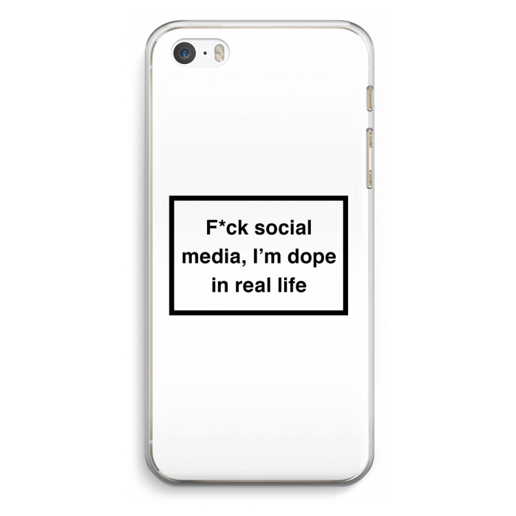 I'm dope: iPhone 5 / 5S / SE Transparant Hoesje