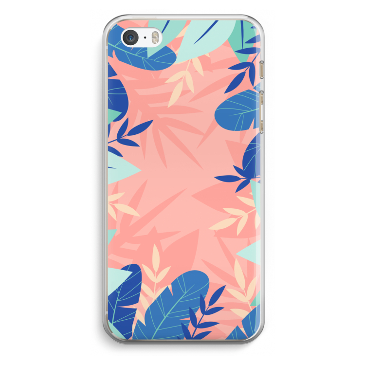 Tropisch: iPhone 5 / 5S / SE Transparant Hoesje