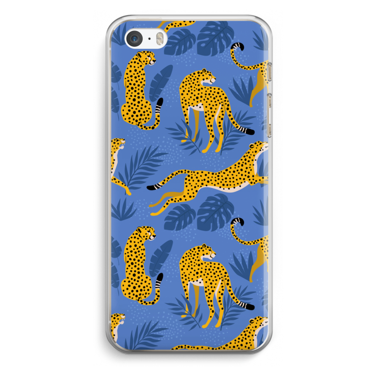 Luipaard: iPhone 5 / 5S / SE Transparant Hoesje