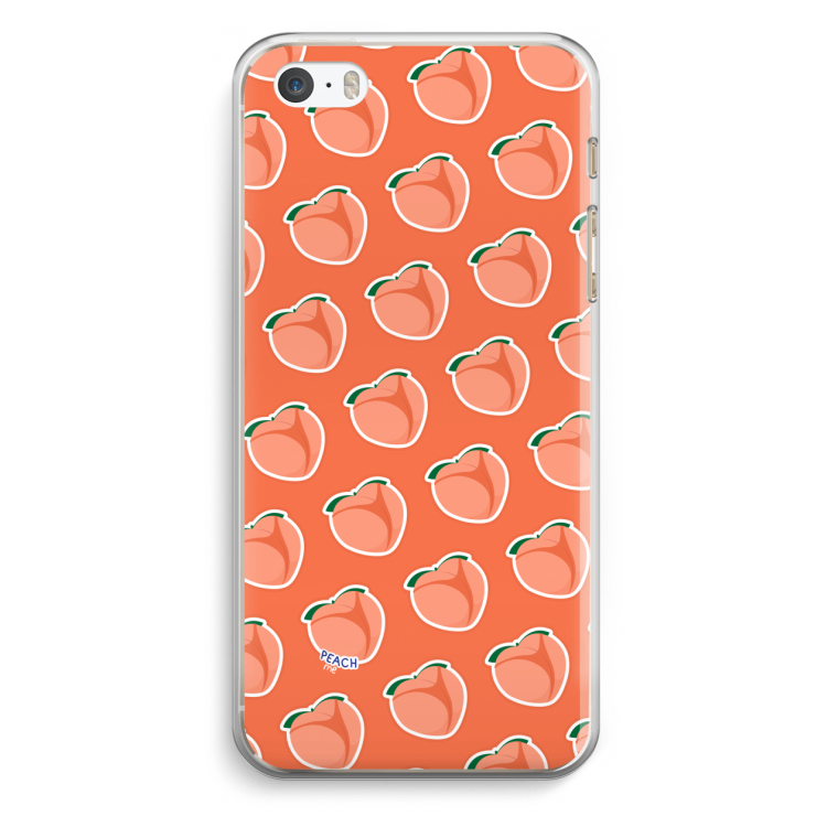 Just peachy: iPhone 5 / 5S / SE Transparant Hoesje