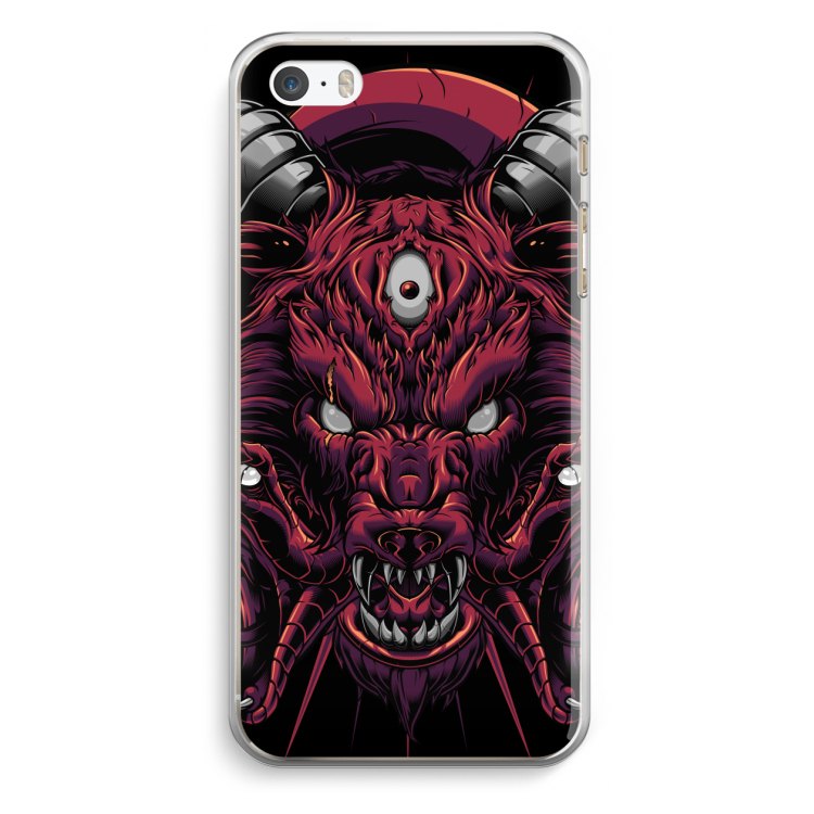 Hell Hound and Serpents: iPhone 5 / 5S / SE Transparant Hoesje