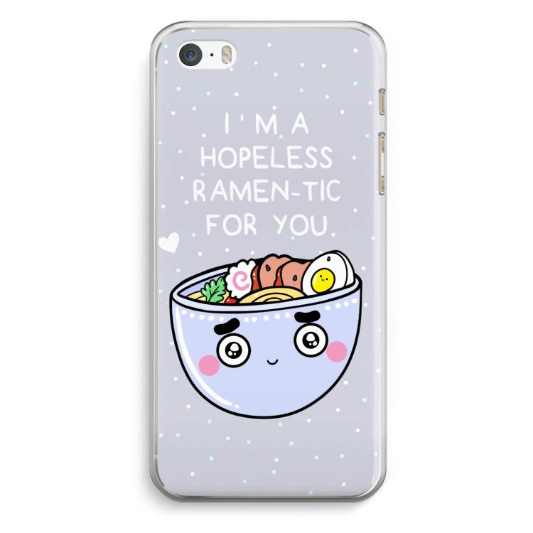 I'm A Hopeless Ramen-Tic For You: iPhone 5 / 5S / SE Transparant Hoesje