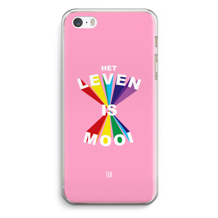 Het Leven Is Mooi: iPhone 5 / 5S / SE Transparant Hoesje