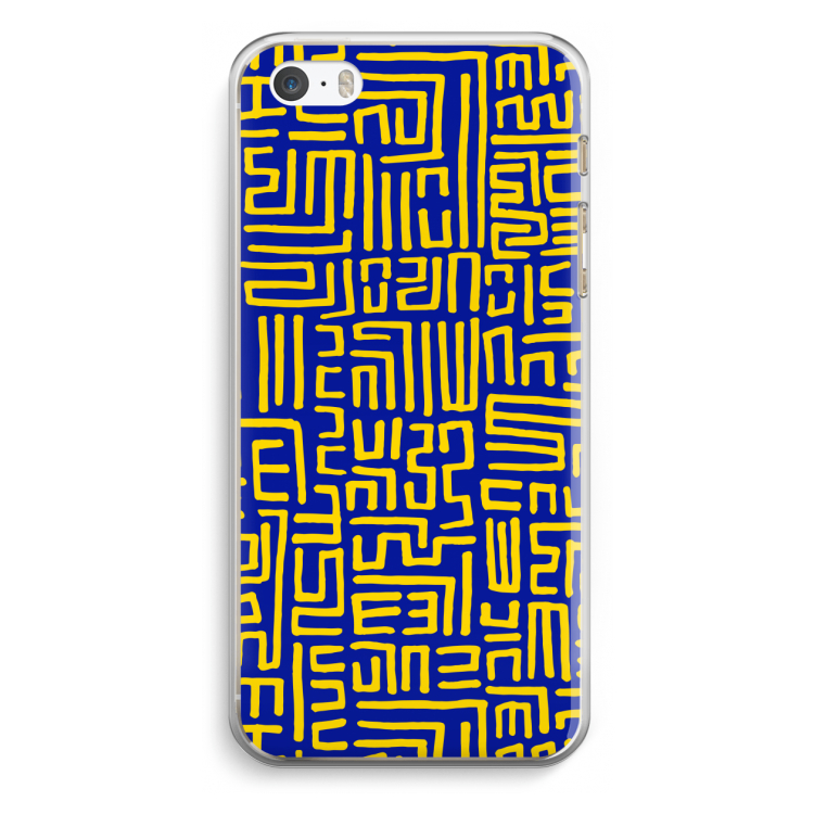 Majorelle Blue Print: iPhone 5 / 5S / SE Transparant Hoesje