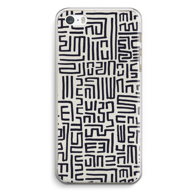 Moroccan Print: iPhone 5 / 5S / SE Transparant Hoesje