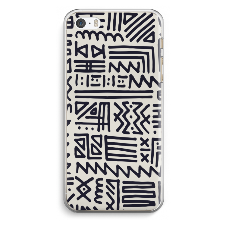 Marrakech print: iPhone 5 / 5S / SE Transparant Hoesje