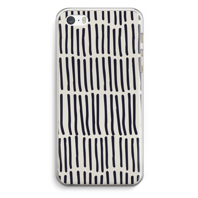 Moroccan stripes: iPhone 5 / 5S / SE Transparant Hoesje
