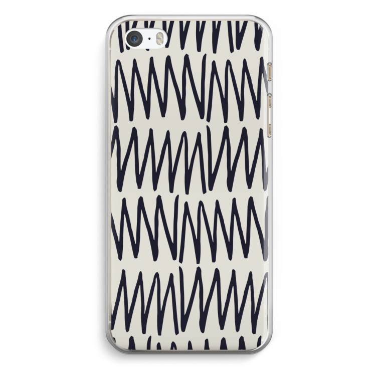 Marrakech Zigzag: iPhone 5 / 5S / SE Transparant Hoesje
