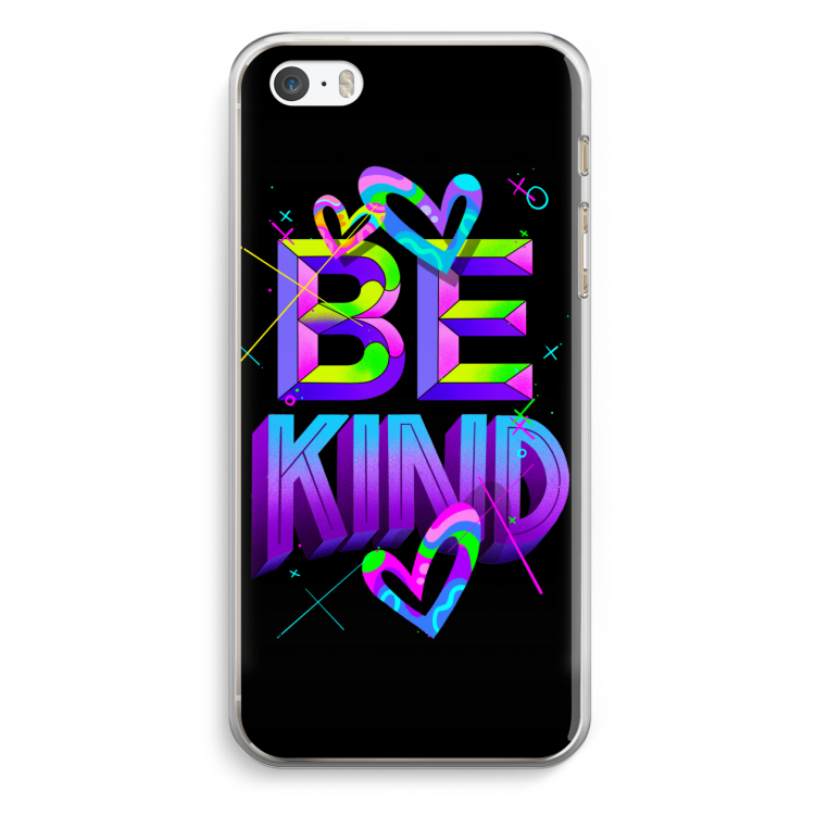 Be Kind: iPhone 5 / 5S / SE Transparant Hoesje