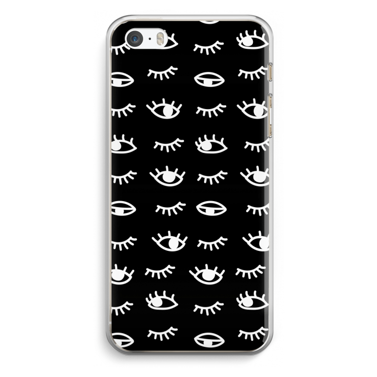 Eye pattern #3: iPhone 5 / 5S / SE Transparant Hoesje
