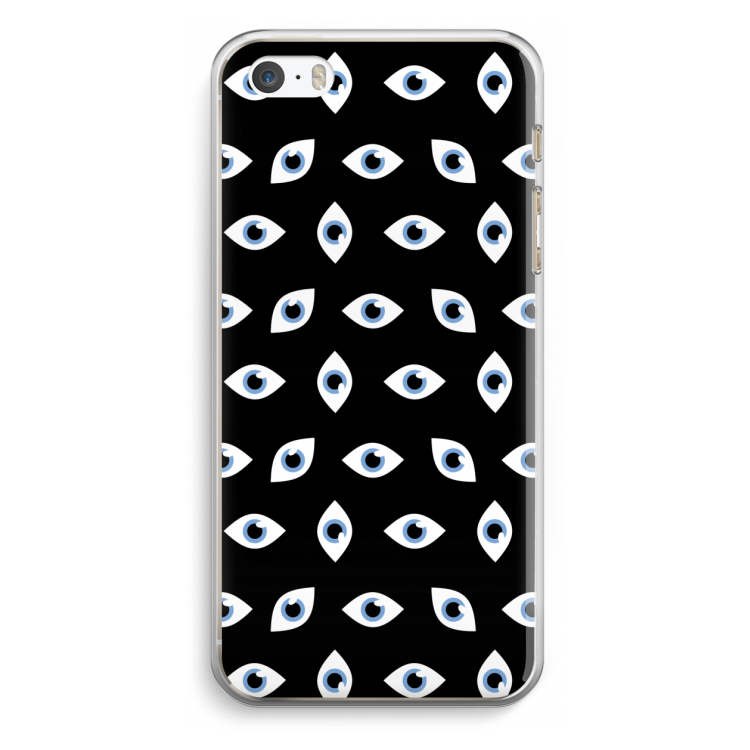 Eyes pattern: iPhone 5 / 5S / SE Transparant Hoesje