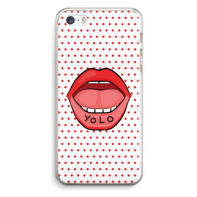 Yolo Denise: iPhone 5 / 5S / SE Transparant Hoesje