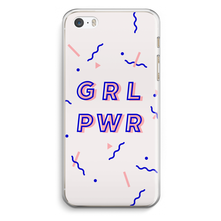 GRL PWR: iPhone 5 / 5S / SE Transparant Hoesje