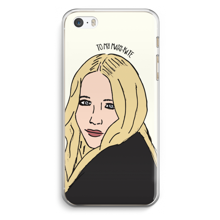 Mary Kate: iPhone 5 / 5S / SE Transparant Hoesje