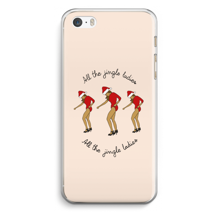 Jingle Ladies: iPhone 5 / 5S / SE Transparant Hoesje