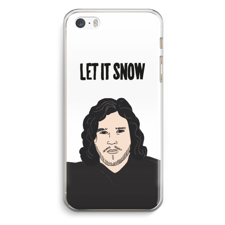 Let It Snow: iPhone 5 / 5S / SE Transparant Hoesje