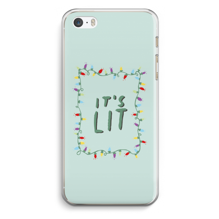 It's Lit: iPhone 5 / 5S / SE Transparant Hoesje