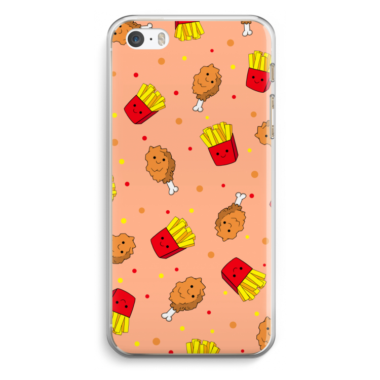 Chicken 'n Fries: iPhone 5 / 5S / SE Transparant Hoesje