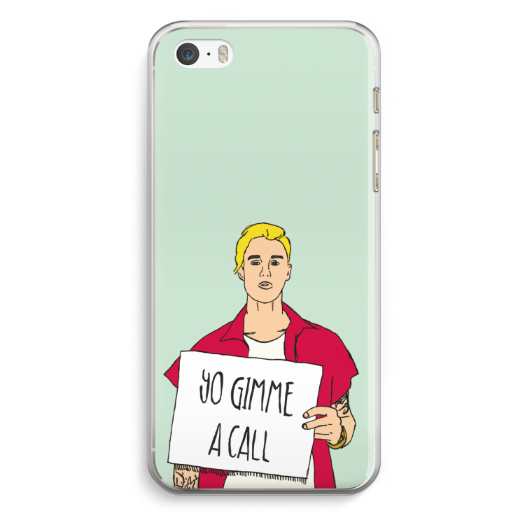 Gimme a call: iPhone 5 / 5S / SE Transparant Hoesje