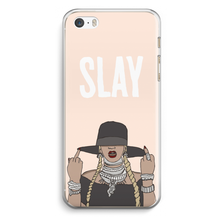 Slay All Day: iPhone 5 / 5S / SE Transparant Hoesje
