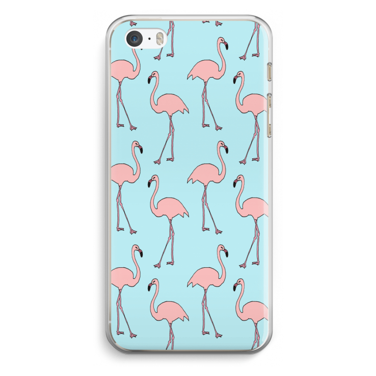Anything Flamingoes: iPhone 5 / 5S / SE Transparant Hoesje