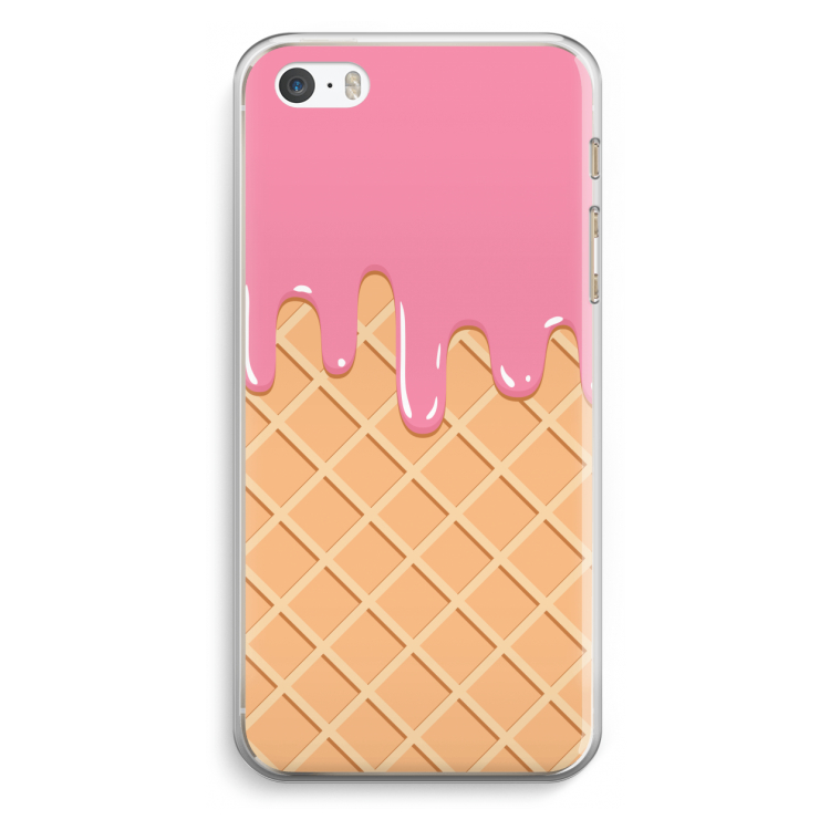 Ice cream: iPhone 5 / 5S / SE Transparant Hoesje