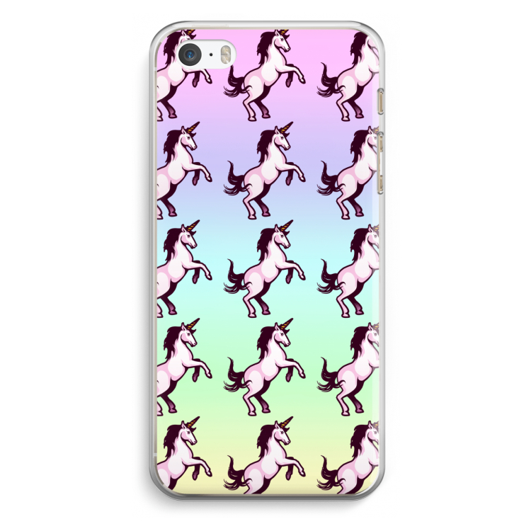 Musketon Unicorn: iPhone 5 / 5S / SE Transparant Hoesje