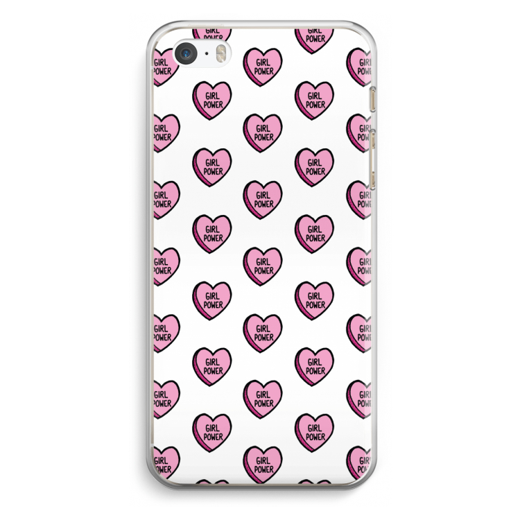 GIRL POWER: iPhone 5 / 5S / SE Transparant Hoesje