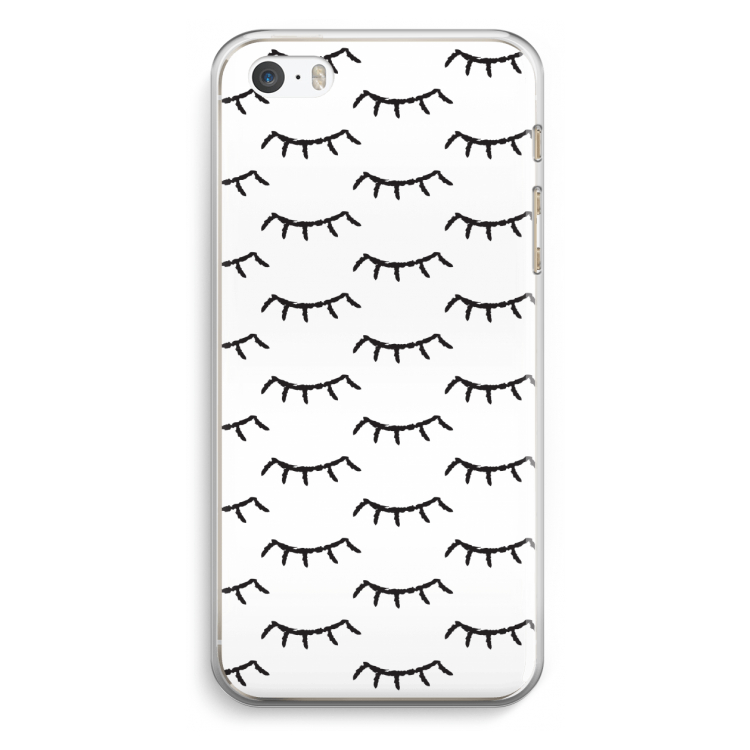 Wimpers: iPhone 5 / 5S / SE Transparant Hoesje