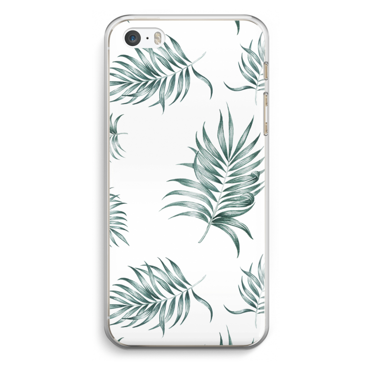 Simple leaves: iPhone 5 / 5S / SE Transparant Hoesje