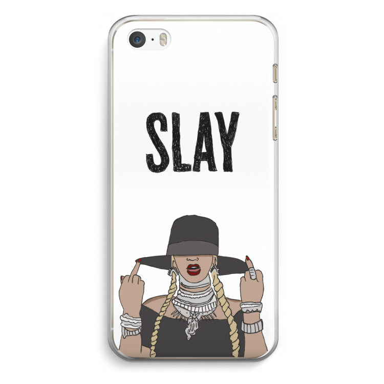 Slay All Day: iPhone 5 / 5S / SE Transparant Hoesje