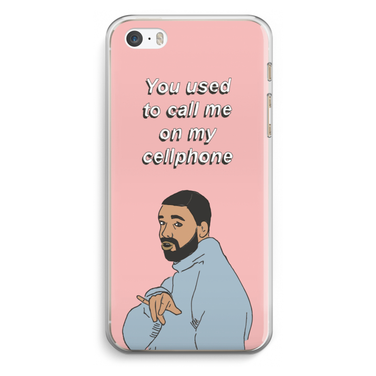 Hotline bling: iPhone 5 / 5S / SE Transparant Hoesje